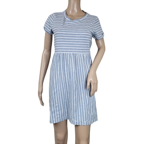 Loft Textured Mini Pocket Tee Dress - Picture 1 of 4